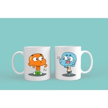 Gumball Darwin 2'li Set Baskılı Kupa Bardak