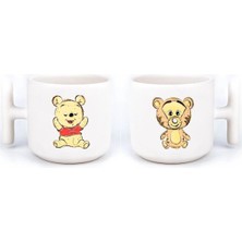 Winnie The Pooh Pooh, Tigger 2'li El Yapımı T Kulplu Fincan