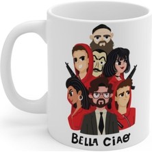 Beyaz Bellaciao La Casa De Papel Tv Series Baskılı Kupa Bardak