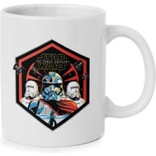 Beyaz Star Wars Baskılı Kupa