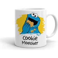 Beyaz Kurabiye Canavarı Baskılı Seramik Kupa