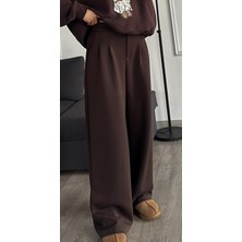 Madame Melek Orjinal Marka Modal Kumaş Bel Lastikli Palazzo Pantolon