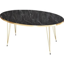 Orta Sehpa Elips Gold Bendir Tel