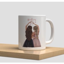 Beyaz Kupa Bardak A256 - Aşk Doğumgünü Yılbaşı Sevgi Arkadaşlık Dostluk Kardeşlik