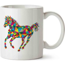 Horse At Porselen Kupa Bardak