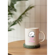 Quby Desen Baskılı Yaşandı Bitti Saygısızca Yazılı Kişiye Özel Isim Yazılı Seramik Kupa Bardak