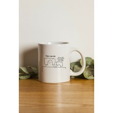 Porselen - Benim Adım Seni Seviyorum Kupa Bardak- Makinede Yıkanabilir.