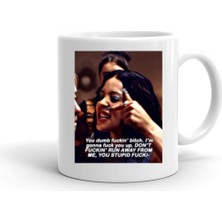 Beyaz Euphoria Maddy Iconic ve Cassie Tasarımlı Güzel Kupa Bardak