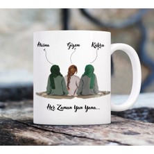 Kişiye Özel Her Zaman Yan Yana 3'lü Arkadaşlık Kupası