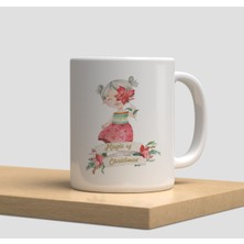 Beyaz Kupa Bardak A122 - Sarah Kay Vintage Nostalji Çiçekli Kız