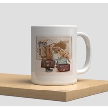 Beyaz Kupa Bardak A54 - Winnie The Pooh Arkadaşlık Dostluk Kardeşlik Aşk Sevgi