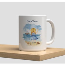 Deniz Çapa Yelken Gemi Deniz Feneri Beyaz Kupa Bardak