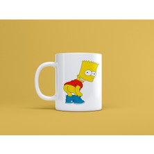 Bart Simpson Baskılı Kupa Bardak