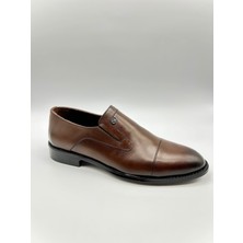 Santorino Ayakkabı Erkek Hakiki Deri Taba Antik Neolit Taban Ğünlük Klasik Ayakkabı