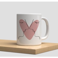 Beyaz Kupa Bardak aşk Sevgi