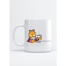 Garfield Kahve Baskı Porselen Kupa Bardak