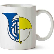 How I Met Your Mother Blue French Yellow Umbrella Porselen Kupa Bardak