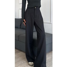 Madame Melek Orjinal Marka Modal Kumaş Bel Lastikli Palazzo Pantolon