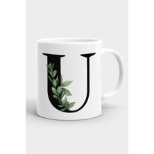 Porselen U Harfli Beyaz Kupa Bardak