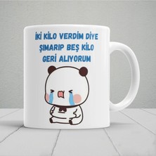 Iki Kilo Verdim Diye Baskılı Kupa Bardak