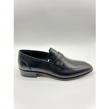 Santorino Ayakkabı Siyah Antik Karni Enjeksiyon Neolit Klasik Erkek Deri Ayakkabı