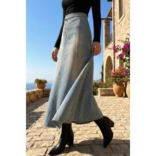 Julude Tesettür Jean Kot Etek P-00020361