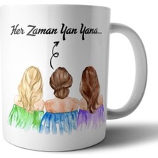 3'lü Arkadaş Best Friend Kupa Bardak