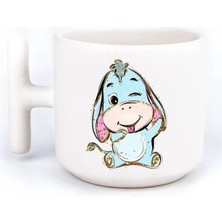 Winnie The Pooh Iyor (Eeyore) El Yapımı T Kulplu Fincan