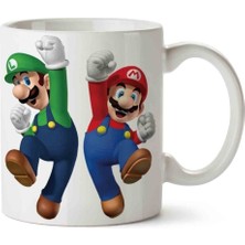 Süper Mario Bros Luigi Porselen Kupa Bardak