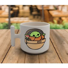 Latte & Espresso El Yapımı Baby Yoda T Kulp Kupa 200 ml