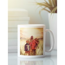 Beyaz Kupa Bardak Anne Çocuk Anneler Günü