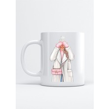 Kış Outfit Kız Baskılı Porselen Kupa Bardak