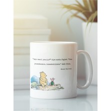 Beyaz Kupa Bardak Winnie The Pooh Arkadaşlık Kardeşlik Dostluk