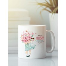 Beyaz Kupa Bardak G165 Aşk Yeniyıl Yılbaşı Noel Dostluk Arkadaşlık Sevgi Kardeşlik Doğumgünü