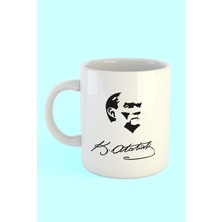 Atatürk Çizim Baskılı Kahve Kupası
