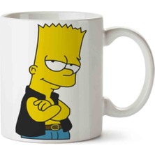 Bart Simpson Porselen Kupa Bardak