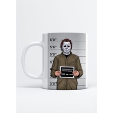 Halloween Michael Myers Baskılı Porselen Kupa Bardak