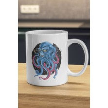 Sigara Içen Ahtapot Kupa - Ahtapot Baskılı Kupa Bardak