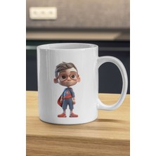 Süpey Kahraman Kupa - Çocuklar Için Baskılı Kupa Bardak