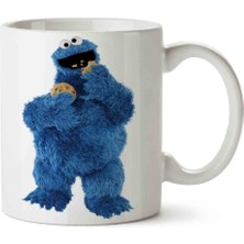 Cookie Monster Elmo Biscuits Baby Monster Porselen Kupa Bardak