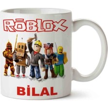 Beyaz Roblox  Baskılı Kupa Bardak
