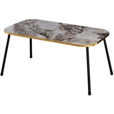 Zigon Sehpa 3'lü Torna Ahşap Ayak Altın Efes