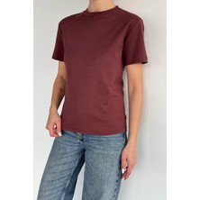 Gülseli Kadın Bisiklet Yaka Basic Tişört P-00020254
