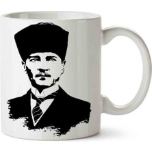 Mustafa Kemal Atatürk 2 Porselen Kupa Bardak