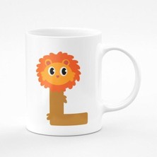 L Harfli Çocuklar Için Baskılı Kupa Bardak