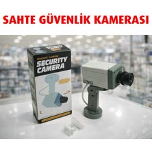Direkstoktan Gerçekçi Görünümlü Dummy Güvenlik Kamerası / Pilli Sahte Güvenlik Kamerası | Caydırıcı Sahte Kamera |