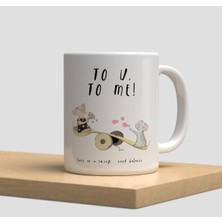 Beyaz Kupa Bardak A279 - Yeni Yıl Yılbaşı Hediye Arkadaşlık Dostluk Sevgi Aşk Çiçek