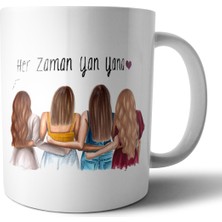 4'lü Arkadaş Best Friend Kupa Bardak