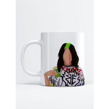Billie Eilish Baskılı Porselen Kupa Bardak