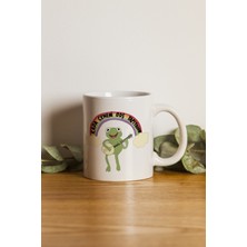 Porselen Kapa Çeneni Boş Yapıyorsun Motto Kupa Bardak. .